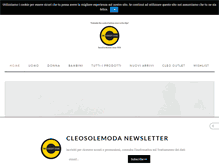 Tablet Screenshot of cleosolemoda.com